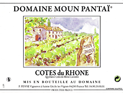 Étiquette de Côtes-du-Rhône Rouge