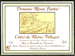 Étiquette de Côtes-du-Rhône Villages